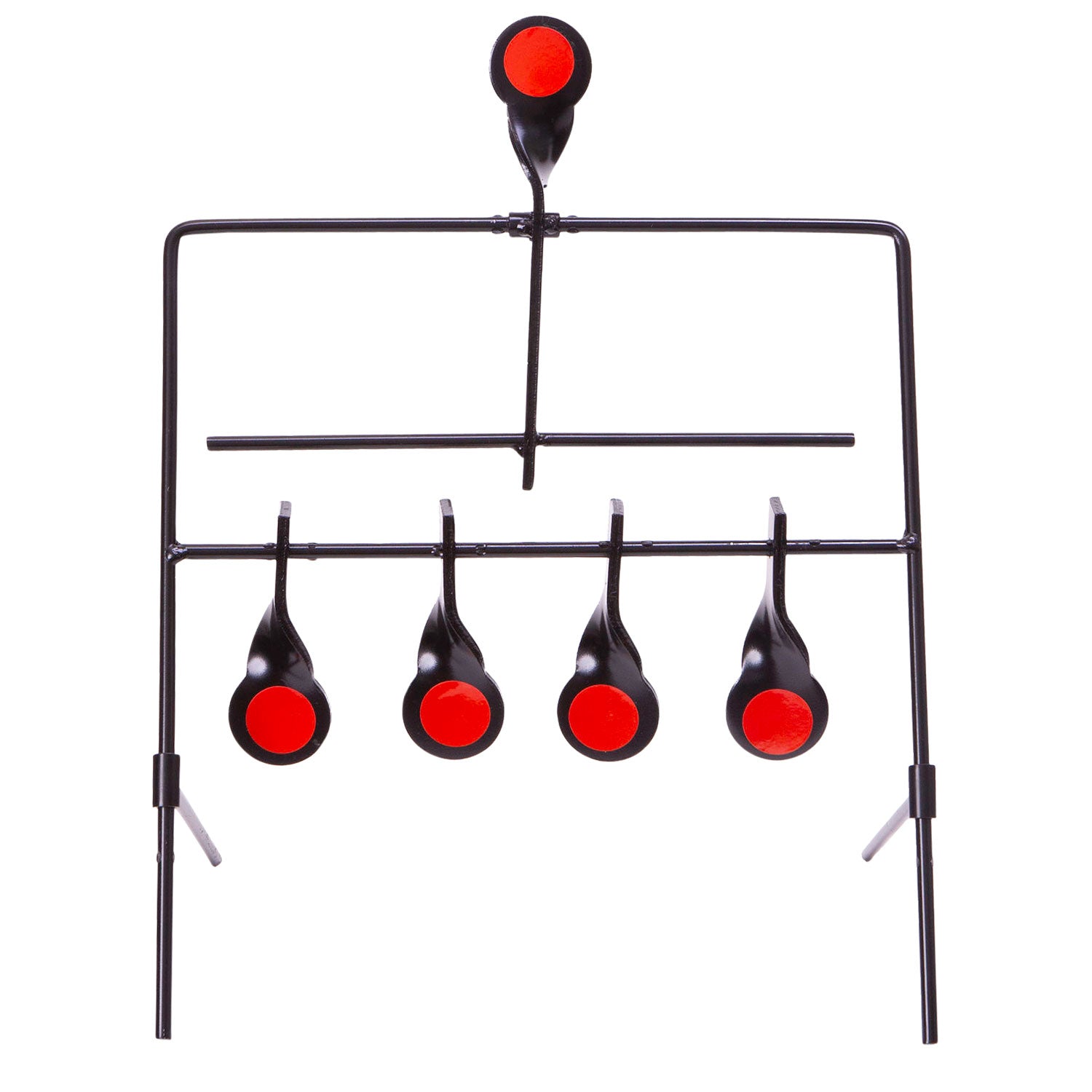 EZ-Aim 15285 Steel Auto-Resetting Spinner Shooting Target System – 5 Total Targets