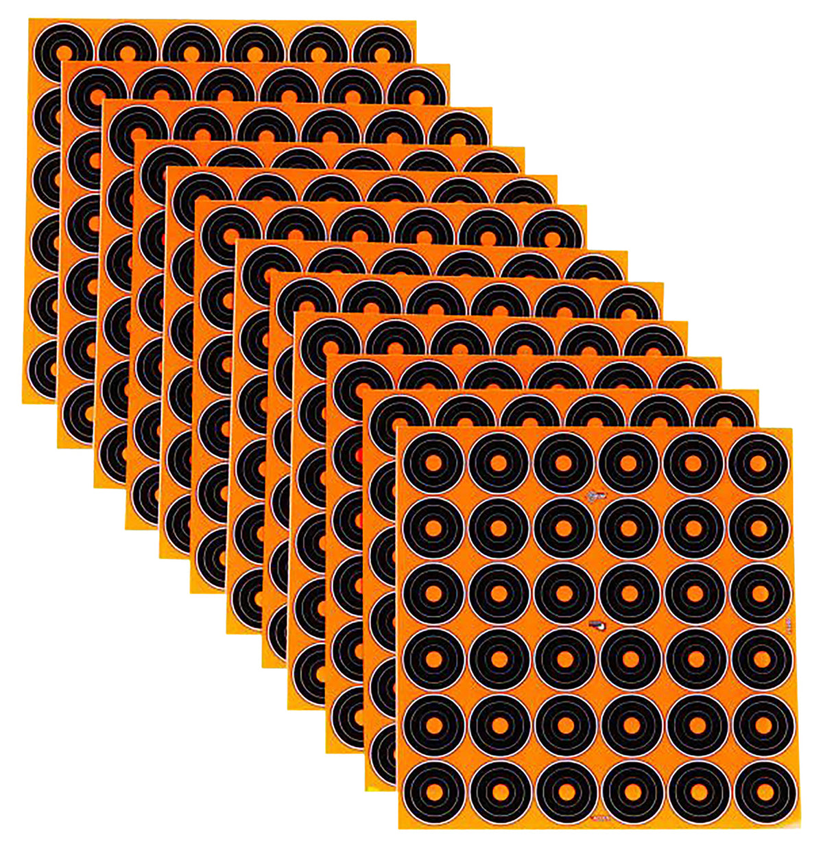 EZ-Aim 15250 1" Peel-Away Reactive Bullseye Self-Adhesive Paper Targets, 12 Count