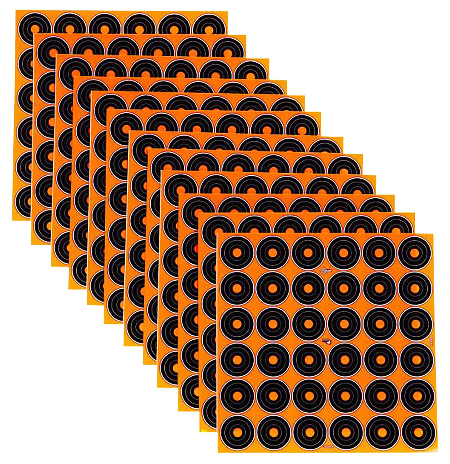EZ-Aim 15250 1" Peel-Away Reactive Bullseye Self-Adhesive Paper Targets, 12 Count