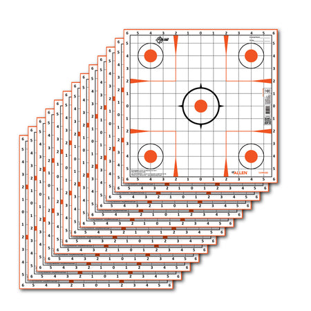 EZ-Aim 15333 Sight-In-Grid 12"x12" Paper Shooting Target 13 Pack