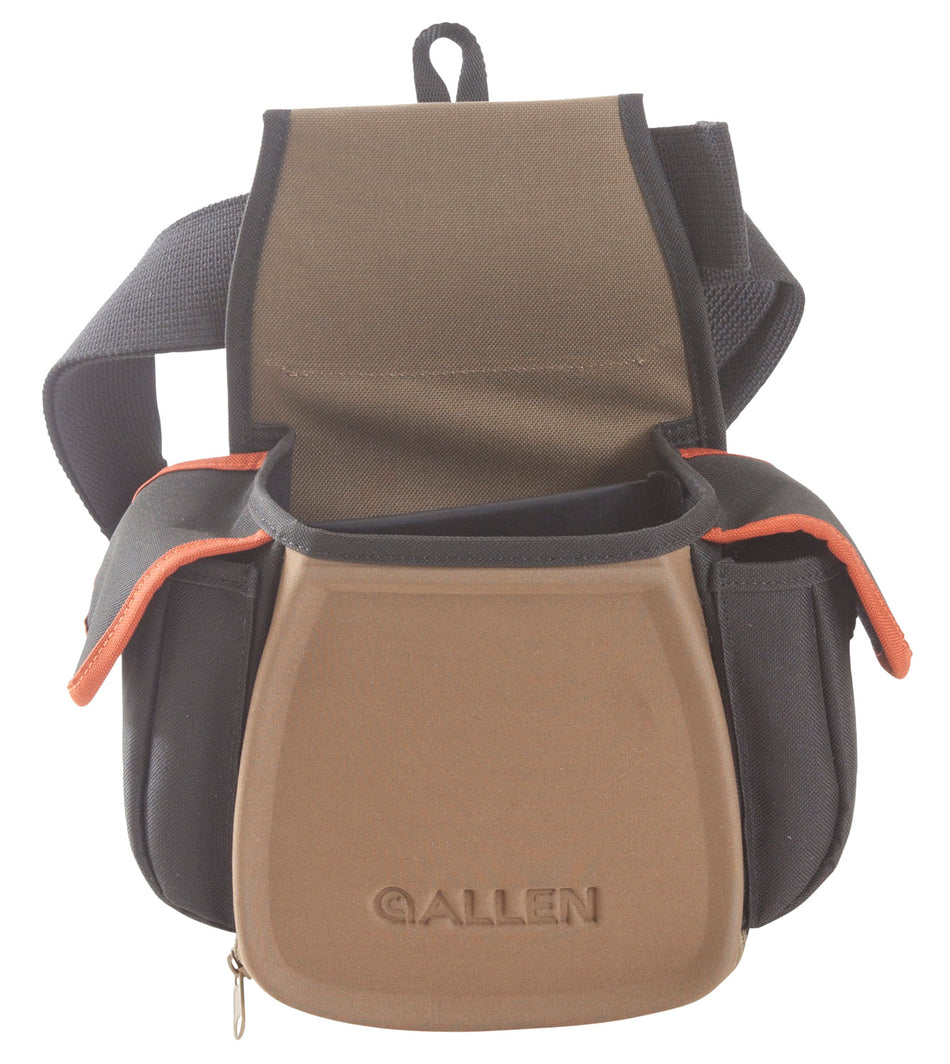 Allen Eliminator Pro Shooting Bag Black Double Compartment with Bottom Shell Ejection Zipper and Choke Tube Loops