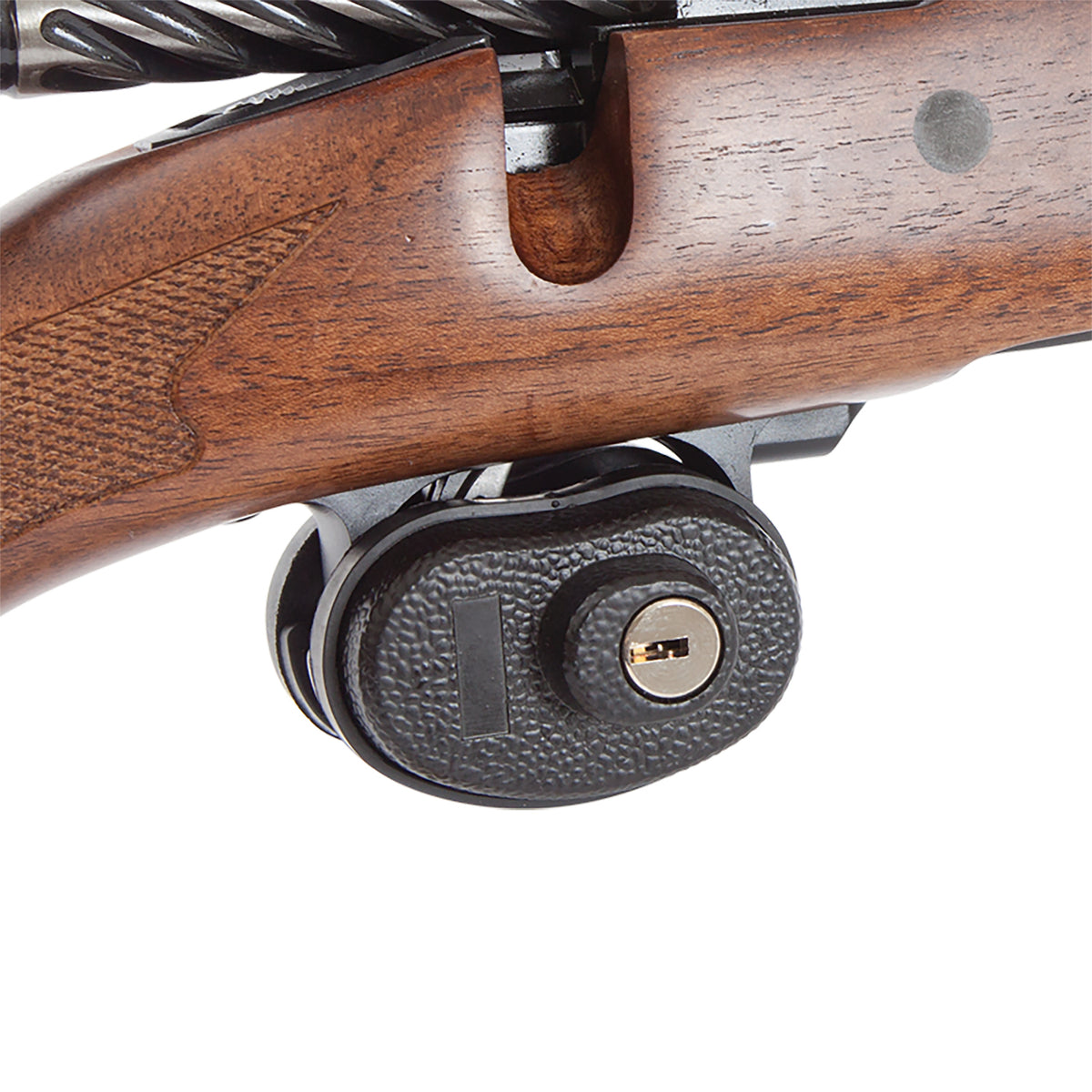 Allen Trigger Gun Lock 15415 Black Steel Open-With-Key Universal Shotgun Rifle Handgun