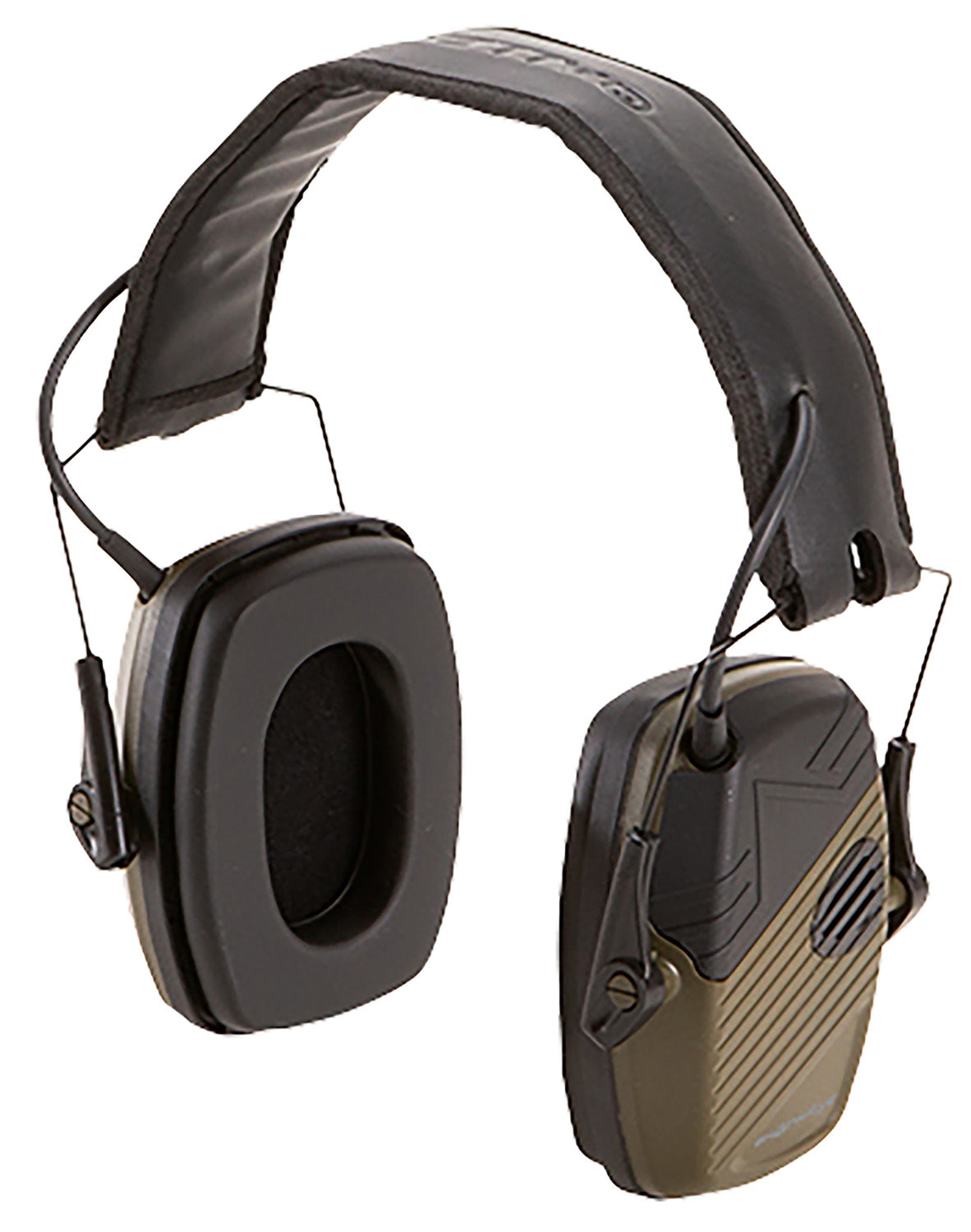 Allen Shotwave Lo-Profile Earmuffs 23 dB NRR Directional Microphones Black/Green Adult