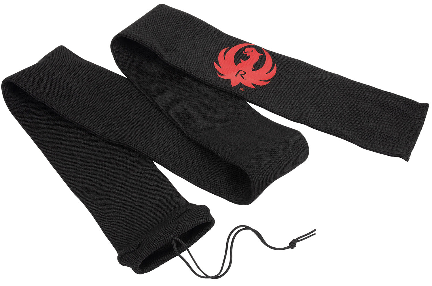 Ruger 13401 52-Inch Knit Firearm Sock Black with Cinch Closure Ruger Logo