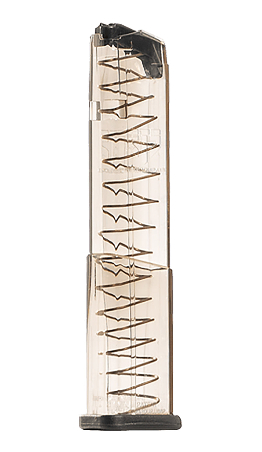 ETS GLK43X19 Glock 43X/48 9mm 19rd Extended Clear Polymer Pistol Magazine