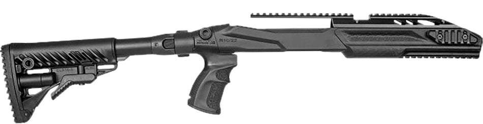 FAB Defense Ruger 10/22 M4 Conversion Kit Left Side Folding Collapsible Stock Black Polymer