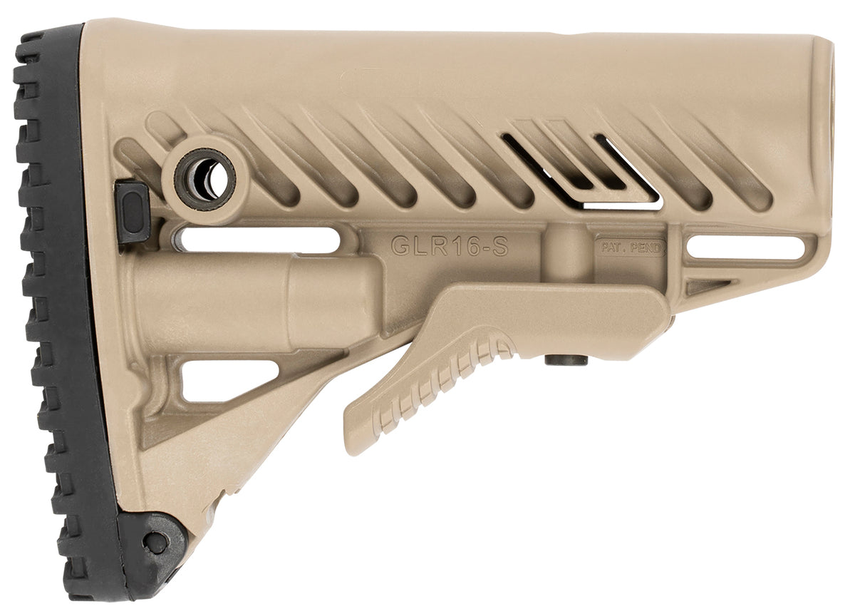 FAB Defense GLR-16 AR-15/M16 Buttstock with Anti-Rattle Mechanism Flat Dark Earth