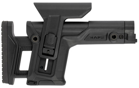 FAB Defense RAPS Precision Stock Integrated Cheekrest Adjustable LOP Ambidextrous Black Polymer