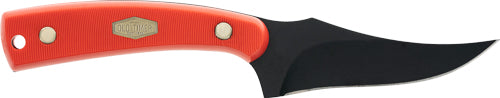 Old Timer Sharpfinger 3.25" Stainless Fixed Blade with Orange Black Handle
