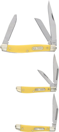 Uncle Henry Folding Knife 3-Pack Yellow Tin Promo Gift Set Q4 2025