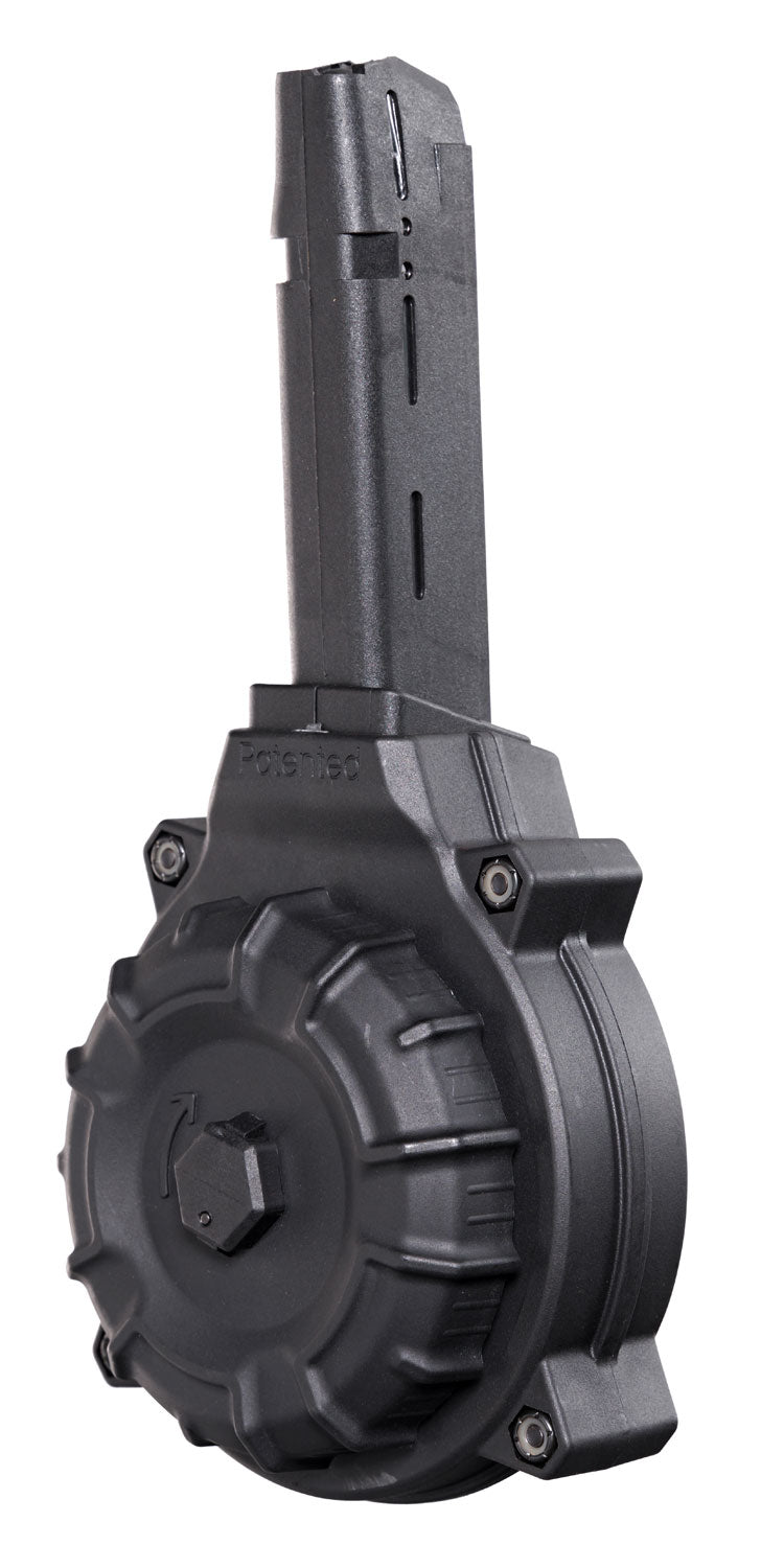 ProMag DRMA19 Standard 50rd 40 S&W Drum Mag for Glock 22/23 Black Polymer w/ Steel Insert