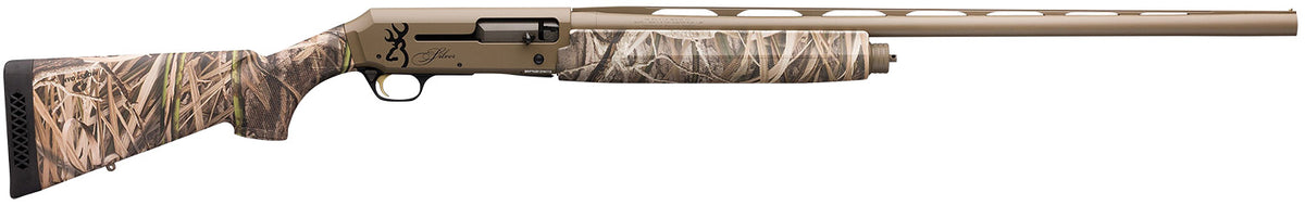 Browning 011428204 Silver Field 12 Gauge 3.5" 4+1 28" Barrel, Flat Dark Earth Cerakote Finish, Mossy Oak Shadow Grass Habitat Synthetic Stock