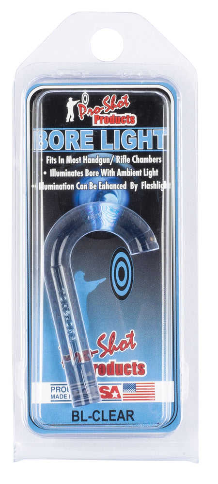 Pro-Shot BLCLEAR .22 Cal & Up Fiber Optic UV Bore Light Illuminator Lightening Blue Handgun/Rifle