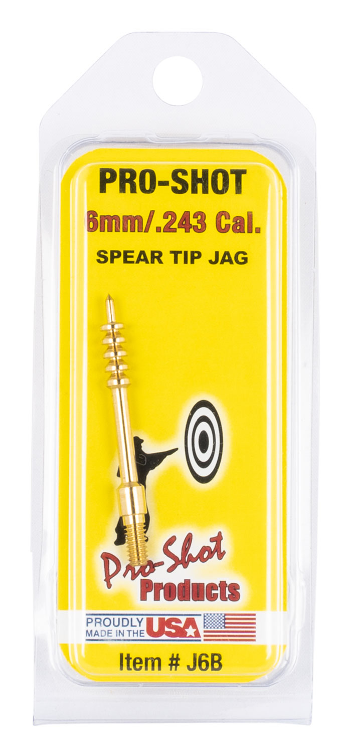 Pro-Shot Benchrest J6B Spear Tip Brass Jag 6mm Rifle #8-32 Thread