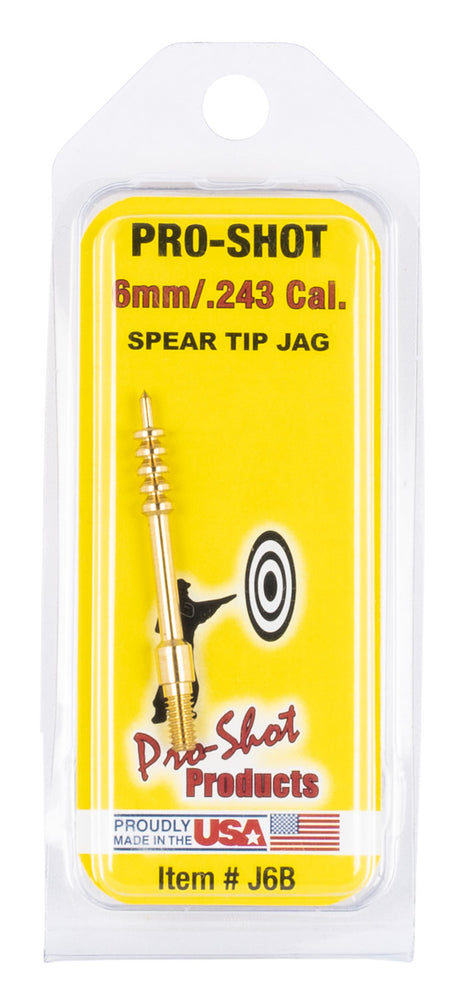 Pro-Shot Benchrest J6B Spear Tip Brass Jag 6mm Rifle #8-32 Thread