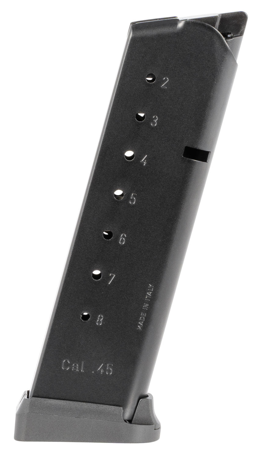 Mec-Gar 8-Round .45 ACP Anti-Friction Coated Blued Magazine Fits 1911 Government, Match Grade Floor Plate