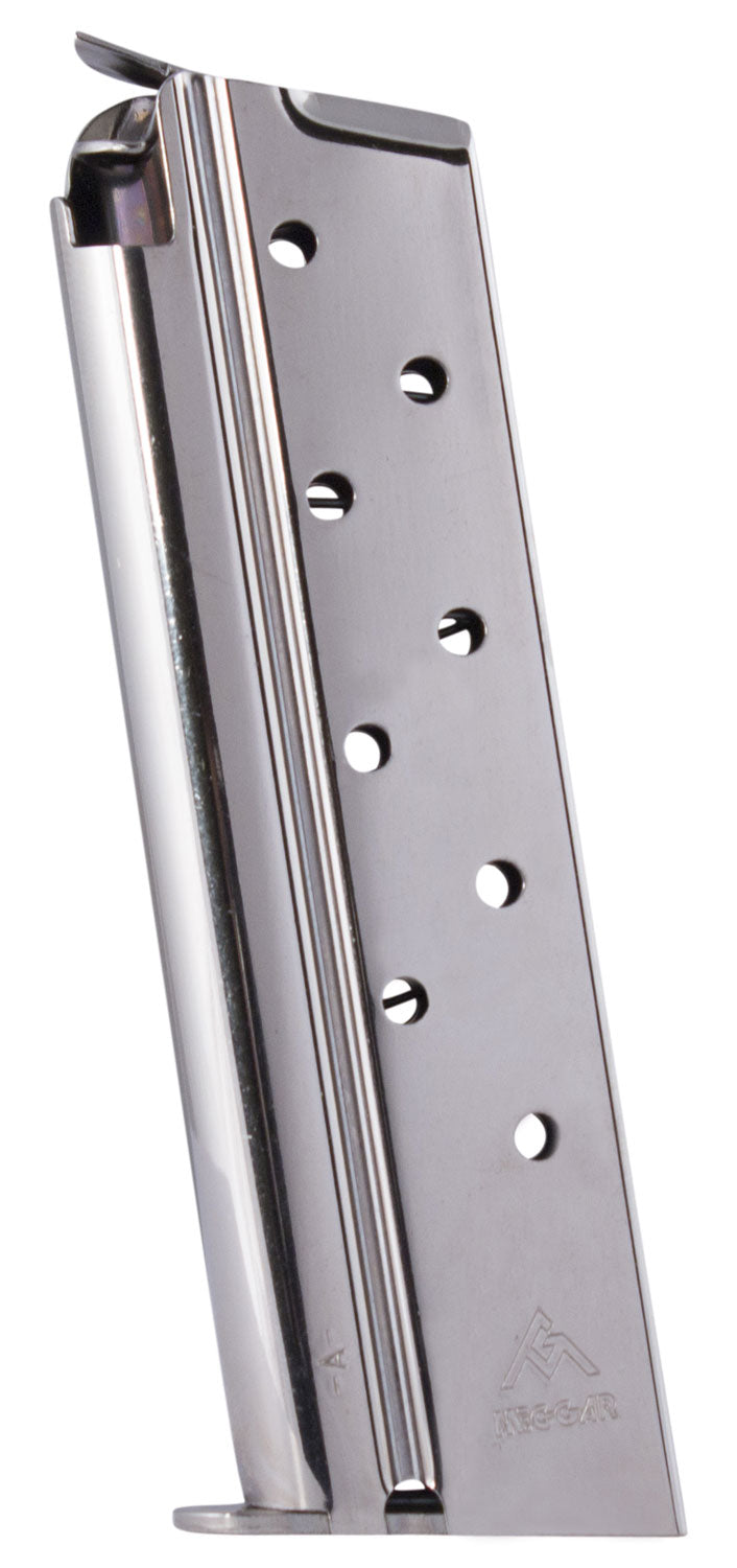 Mec-Gar Standard 38 Super 9-Round Detachable Nickel Mag for 1911 Govt