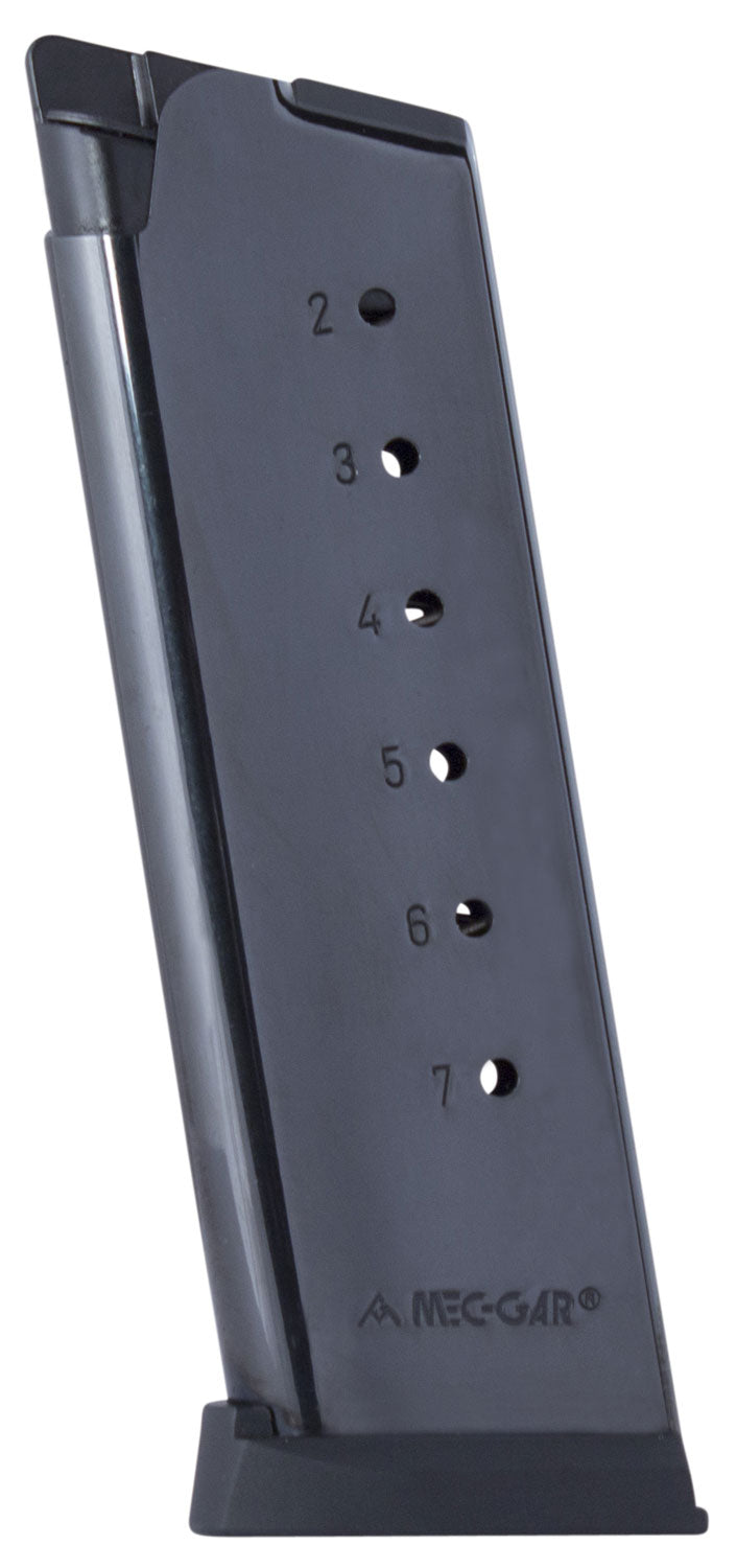 Mec-Gar Standard 45 ACP 7-Round Detachable Blued Mag for 1911 Officer