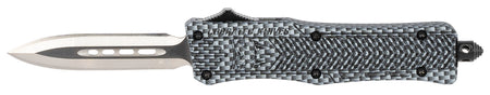 CobraTec CTK-1 Small 2.75" OTF Dagger D2 Steel Carbon Fiber Aluminum Handle with Glass Breaker and Pocket Clip