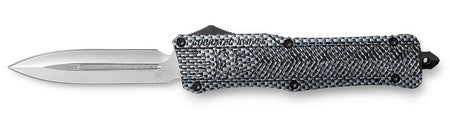 CobraTec CTK-1 Large OTF 3.75" Dagger Plain D2 Blade Carbon Fiber Aluminum Handle Includes Glass Breaker
