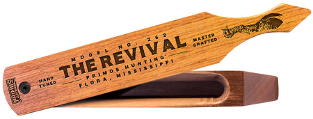 Primos PS262 Revival Turkey Box Call - Brown Wood, Loud or Soft Yelps