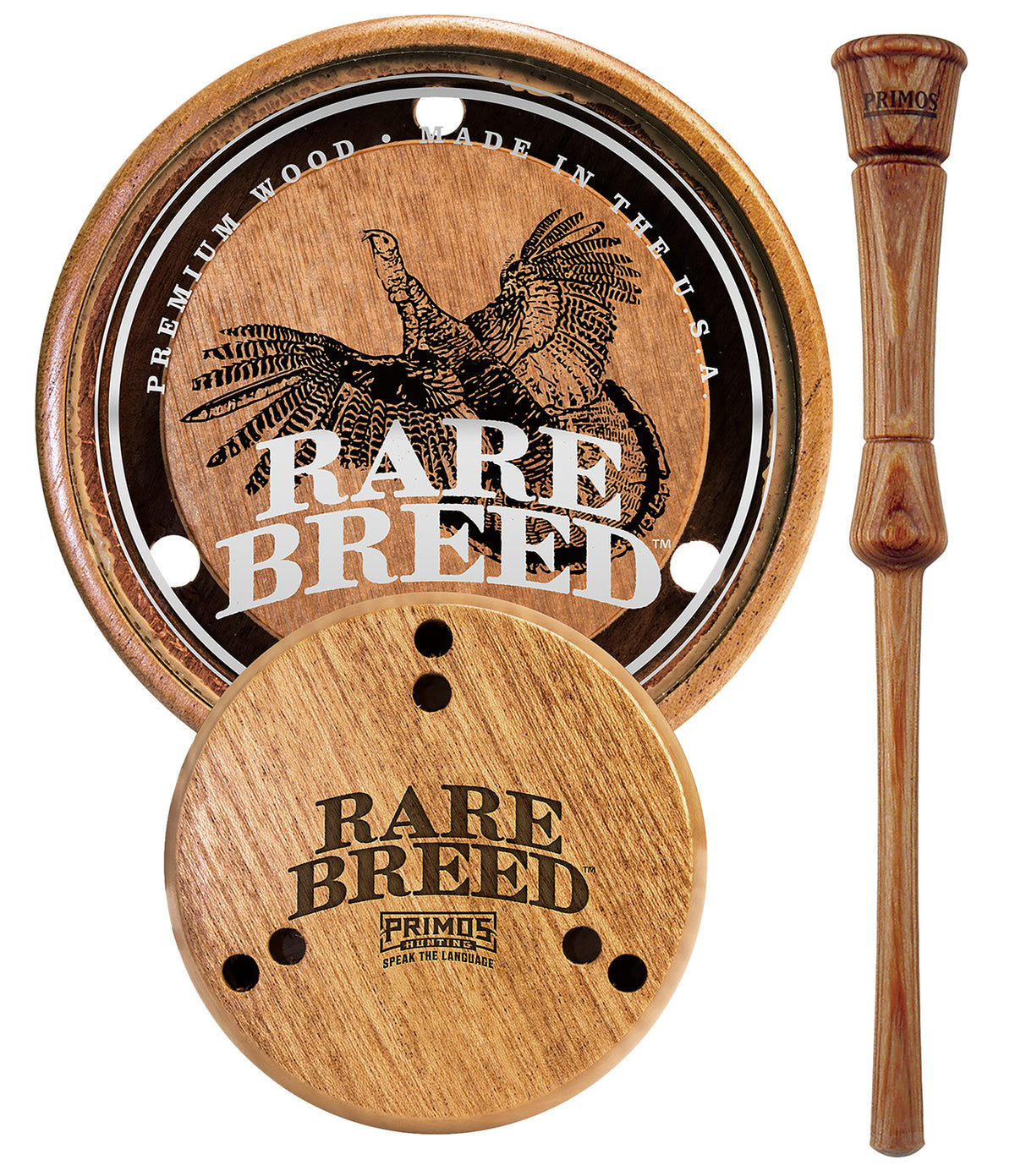 Primos PS2903 Turkey Friction Call with Natural Glass and Wood