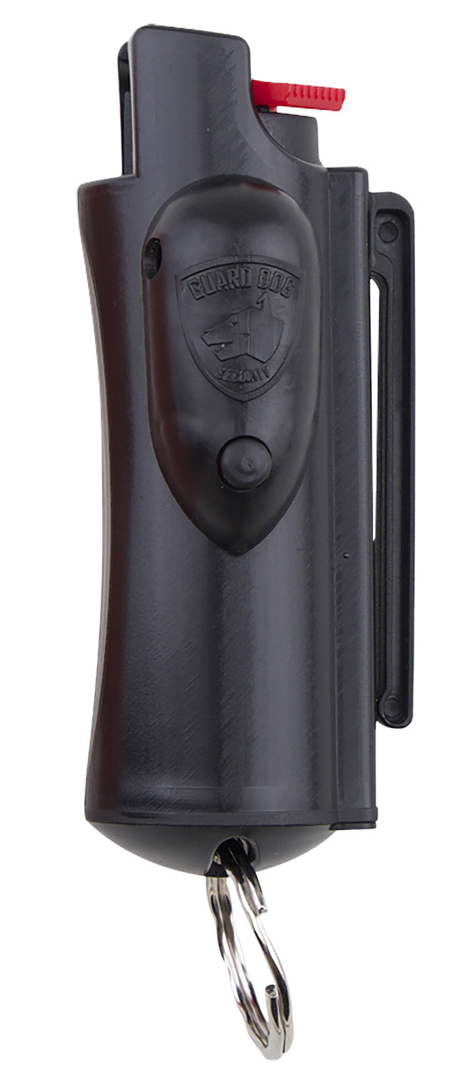 Guard Dog AccuFire Black OC Pepper 0.50 oz Keychain with Belt Clip and Case