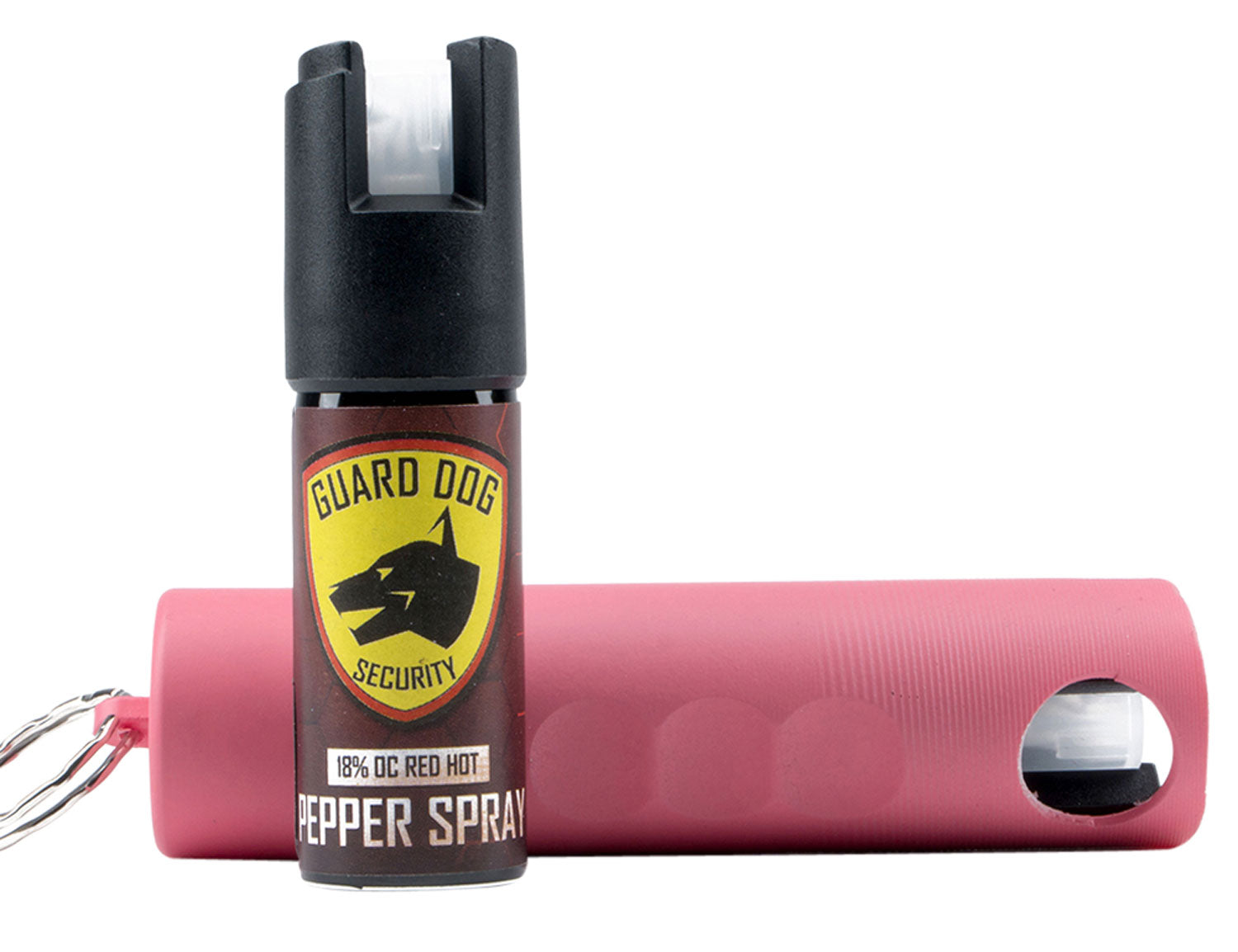 Guard Dog Harm & Hammer Pink OC Keychain Pepper Spray 0.50 oz with Glass Break Hammer