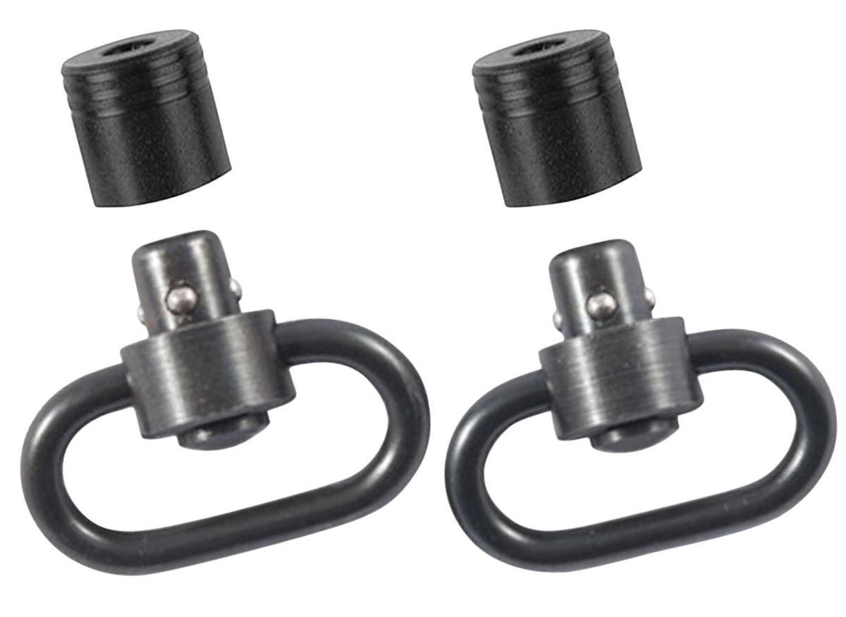 Outdoor Connection PBS19122 Push Button Swivel Set 1.25" Black Steel with Cup Style Bases