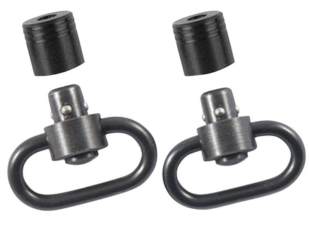 Outdoor Connection PBS19122 Push Button Swivel Set 1.25" Black Steel with Cup Style Bases