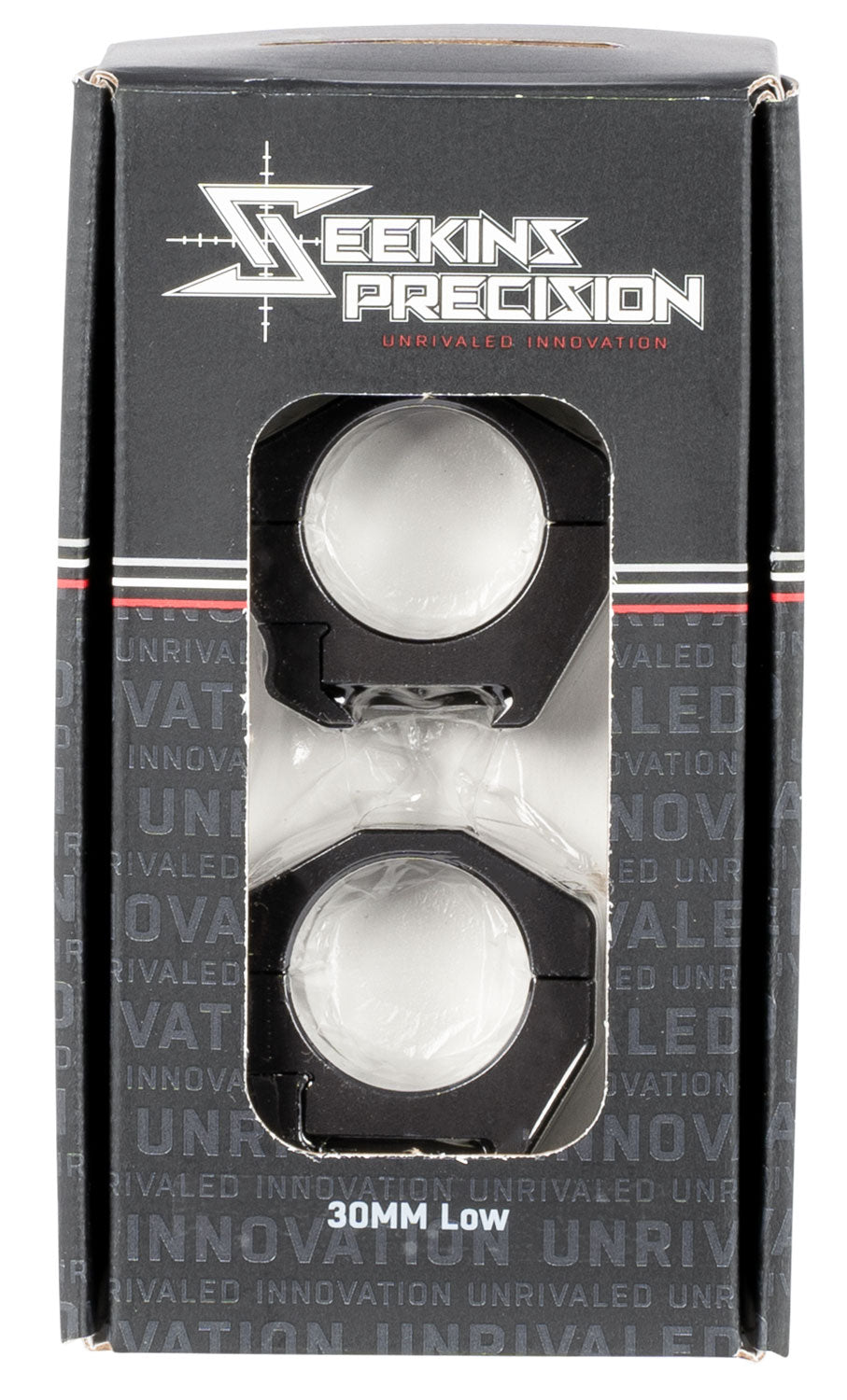 Seekins Precision Matte Black 30mm Low Scope Rings 7075-T6 Aluminum 0010620002
