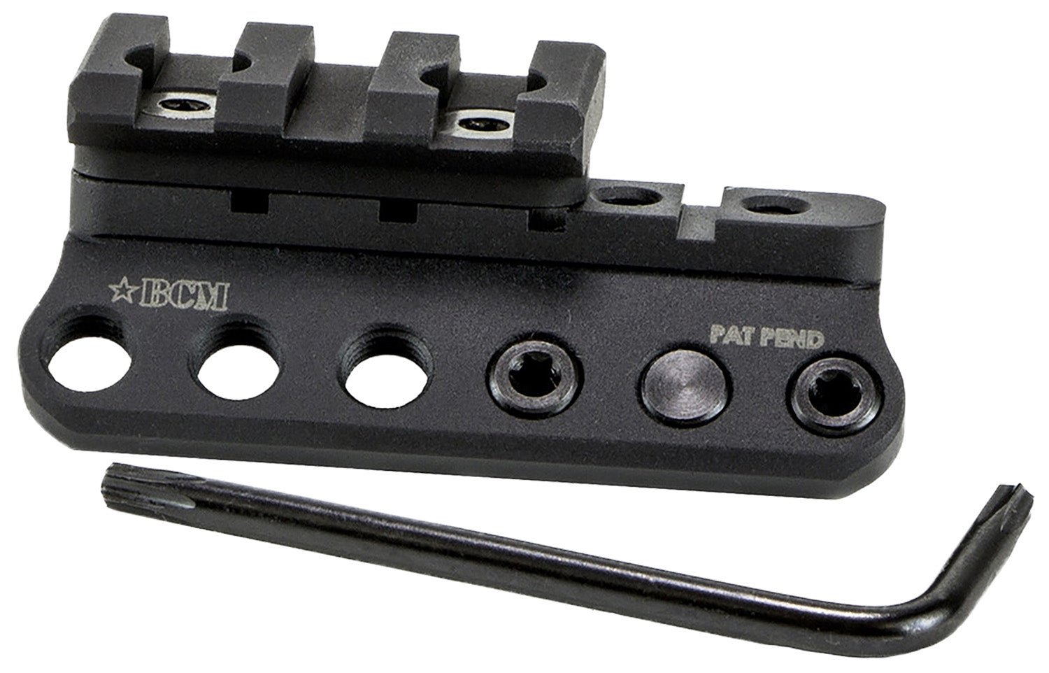 BCM 1913LMKM BCMGunfighter 1913 Picatinny/KeyMod Weapon Light Modular Mount Black Aluminum