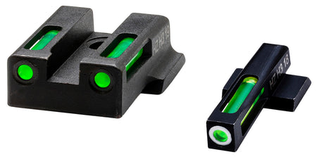HiViz 9EZN321 LiteWave H3 Night Sight Set Green Tritium White Outline for S&W 9 EZ