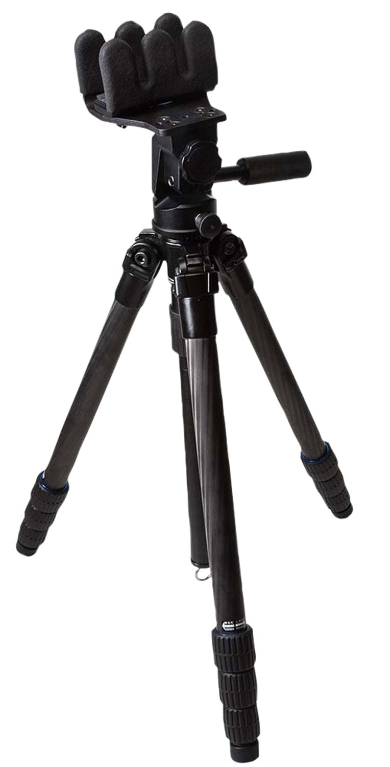 Kopfjager KJ85002K K800 Carbon Fiber Shooting Tripod with Reaper Grip 360 Pan/Tilt