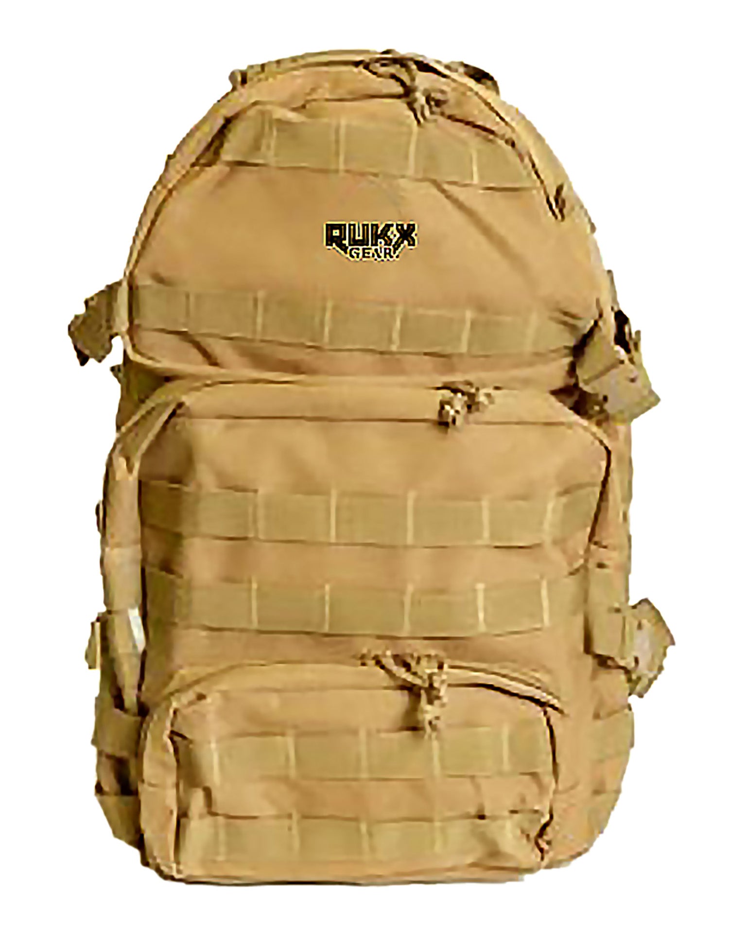 Rukx Gear Tactical 3 Day Pack ATICT3DT Tan 600D Polyester 5 Compartments