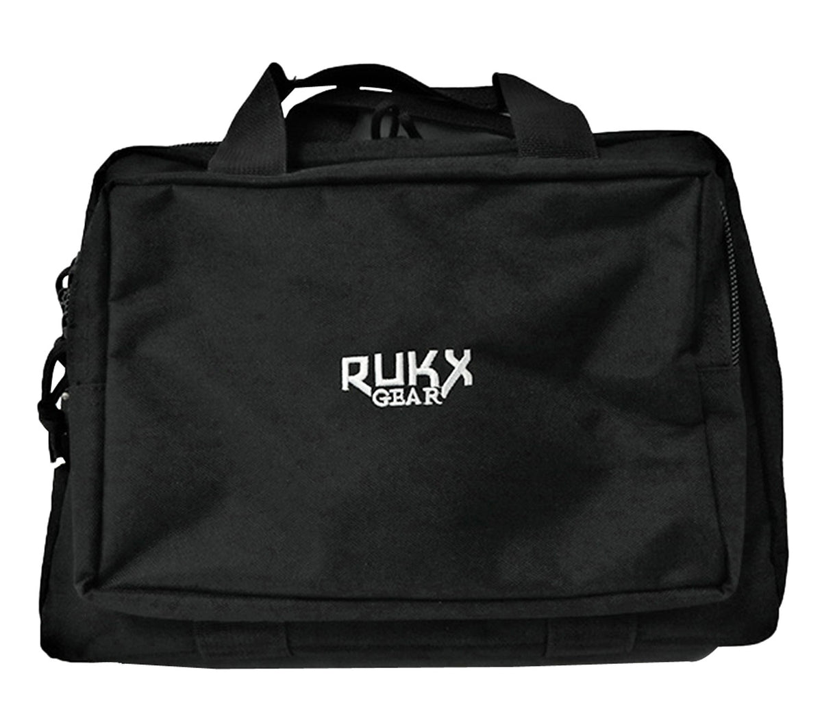 Rukx Gear ATICTDPCB Black 600D Polyester Double Handgun Case Holds 2 Pistols