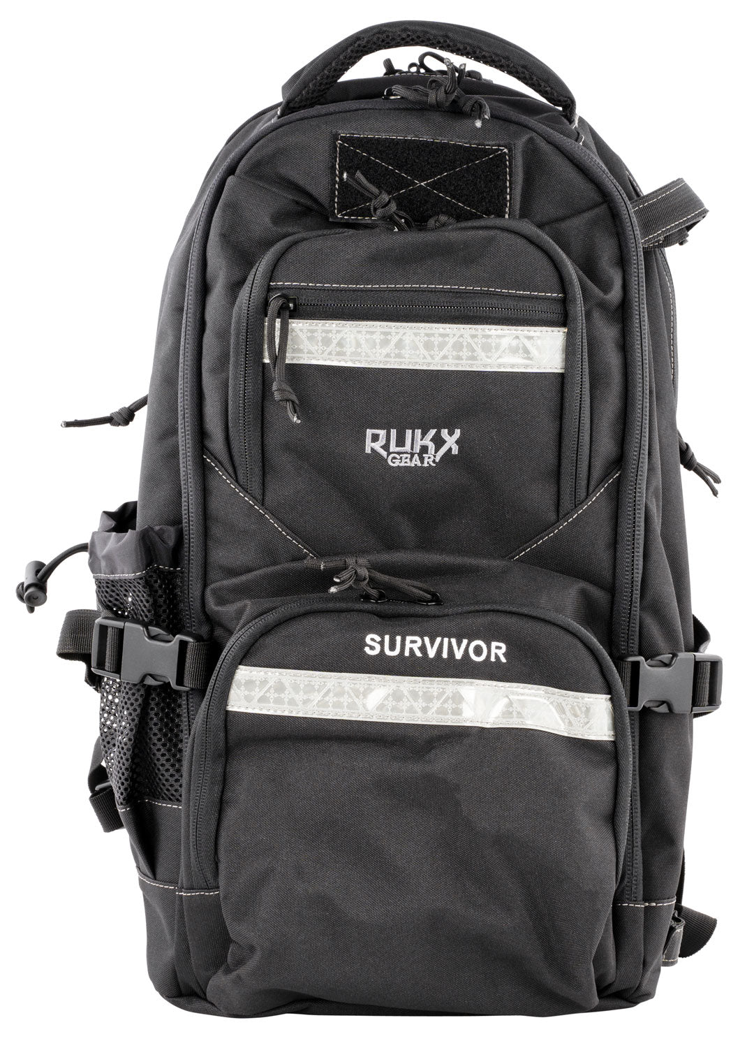 RUKX Gear ATICTSURB Black Survivor Pack 600D Polyester with Shotgun Pocket