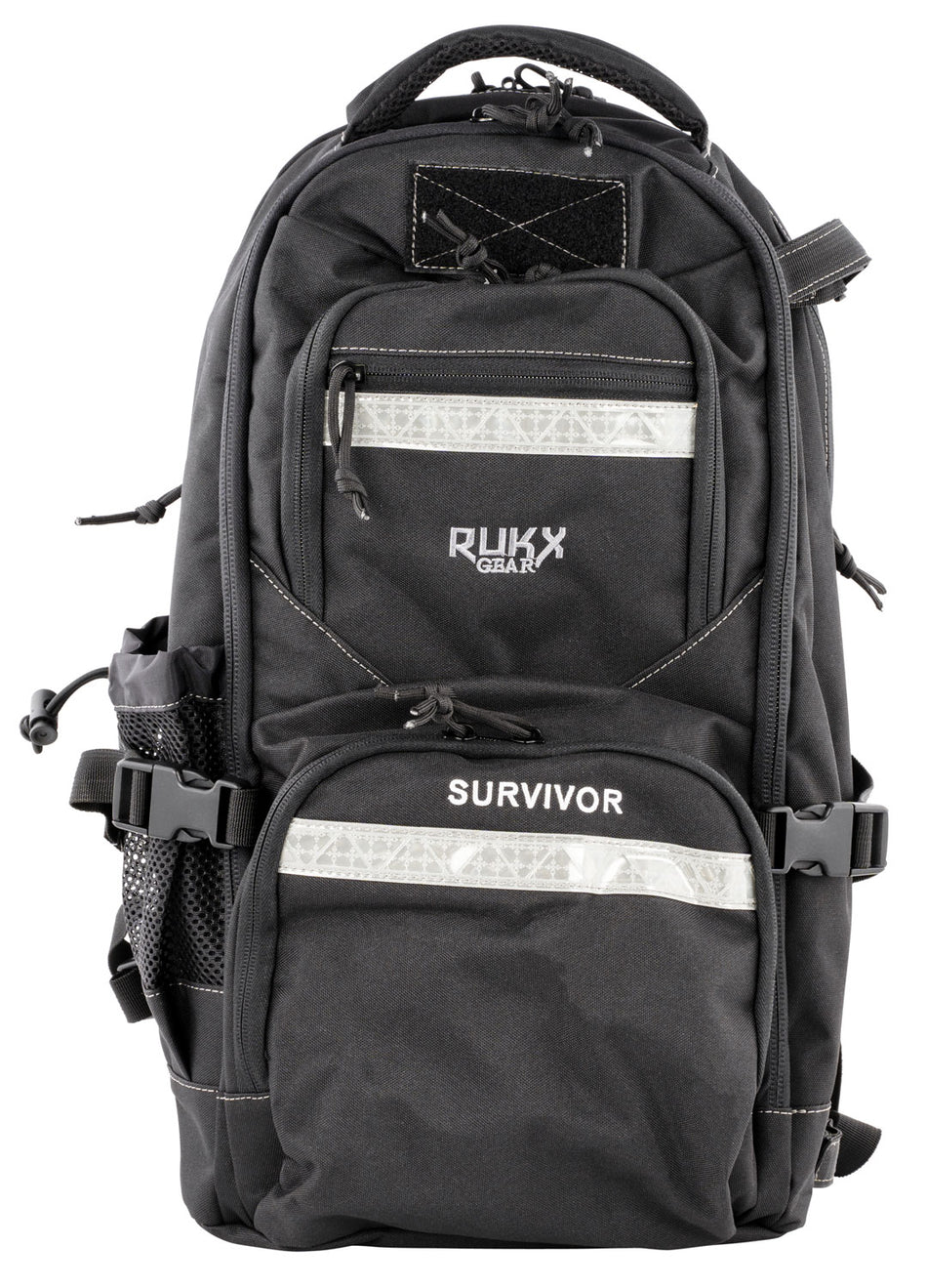 RUKX Gear ATICTSURB Black Survivor Pack 600D Polyester with Shotgun Pocket