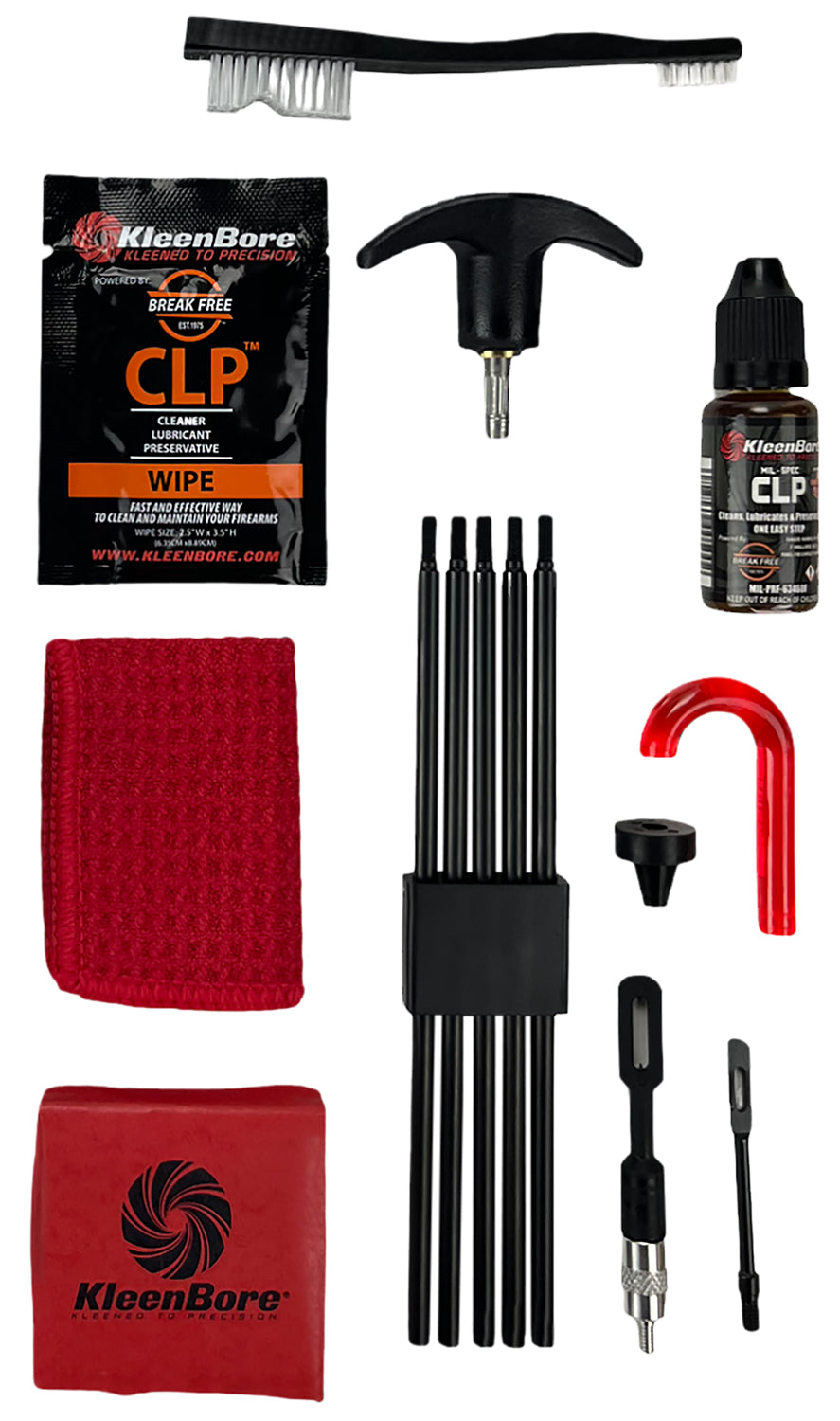 KleenBore UK213 .22 Cal to 12 Gauge Universal Firearm Cleaning Kit