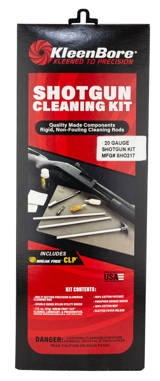 KleenBore SHO217 20 Ga Shotgun Classic Gun Cleaning Kit