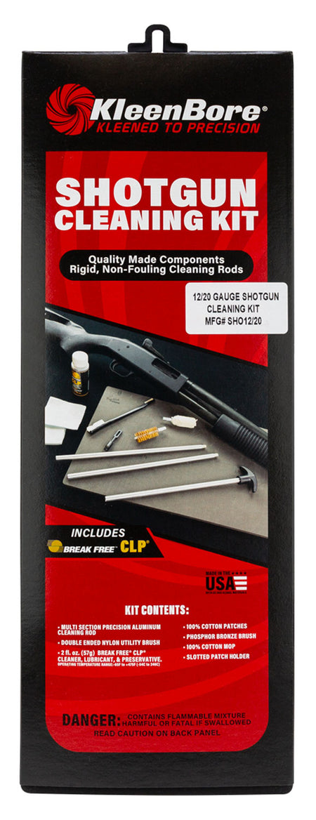 KleenBore SHO1220 12/20 Ga Shotgun Classic Gun Cleaning Kit