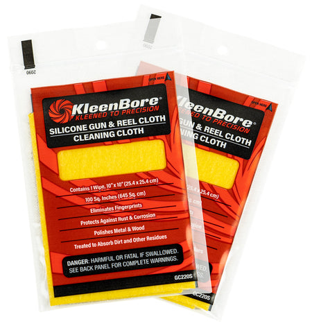 KleenBore GC220P 10" Silicone Cotton Flannel Gun Cloth 10-Count