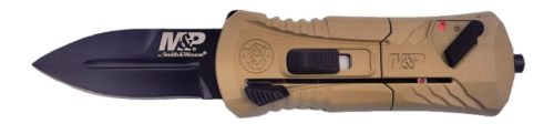 S&W M&P OTF Compact 1.9-Inch Spear Point Folding Knife in Black and FDE