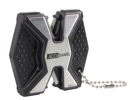 AccuSharp 017C Diamond Pro 2-Step Coarse & Fine Knife Sharpener Black Aluminum