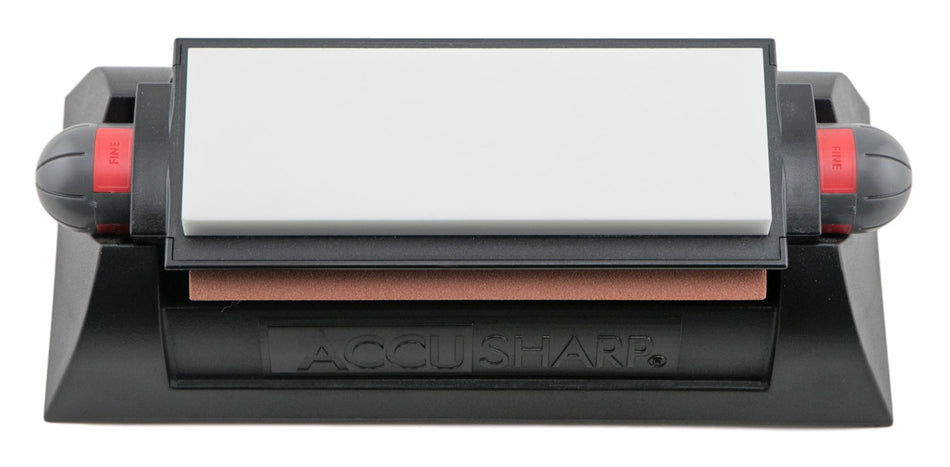 AccuSharp 025C Tri-Stone Deluxe 3-Stone Knife Sharpener with Angle Guide