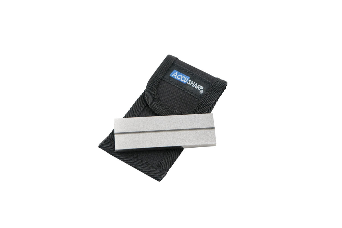 AccuSharp 027C Diamond Pocket Stone Coarse/Fine Sharpener with Belt Loop Pouch