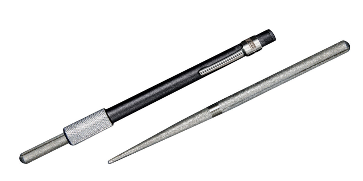 AccuSharp 030C Diamond-Coated Rod Knife Sharpener with Pocket Clip Black