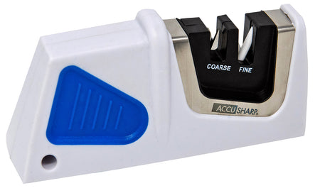 AccuSharp 080C Commercial Grade Pull-Through Sharpener Diamond Tungsten Carbide Fine Ceramic Blue/White