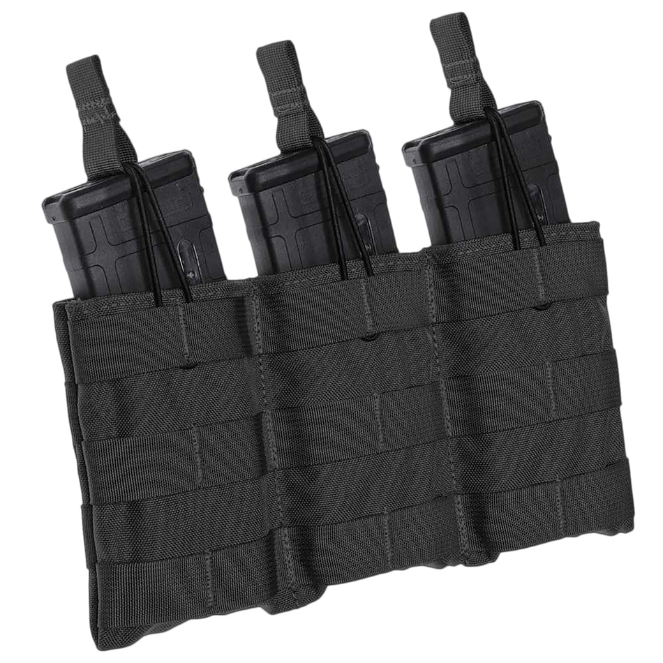 Tacshield Speed Load Triple Rifle Mag Pouch T3508BK Black MOLLE