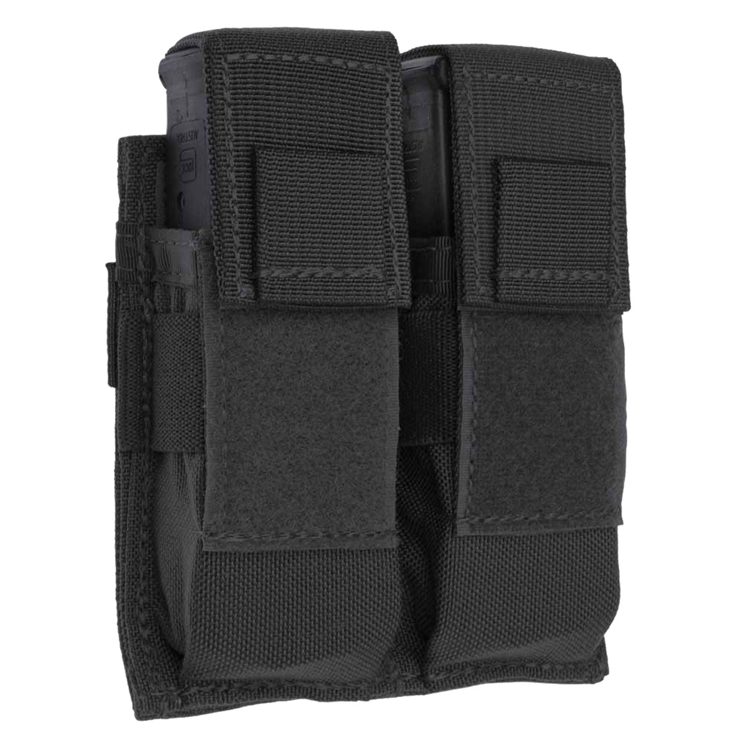 Tacshield Universal Double Pistol Mag Pouch T3602BK Black Nylon